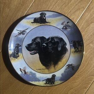 Black Labrador Decorative Plate